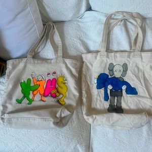 KAWS canvas totes